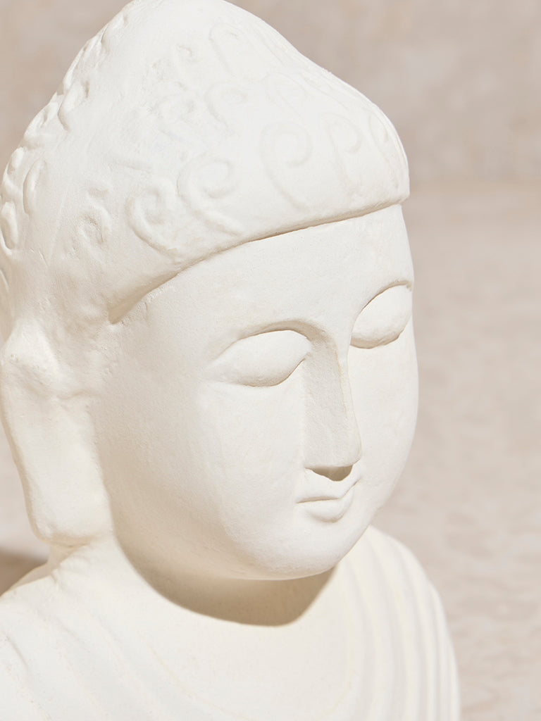 Westside Home Off-White Buddha Decorative Object