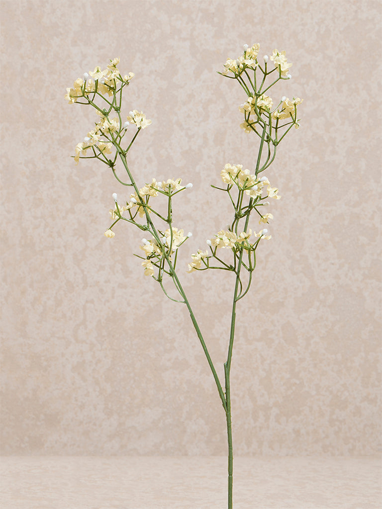 Westside Home Yellow Artificial Gypsophila Flower - Small