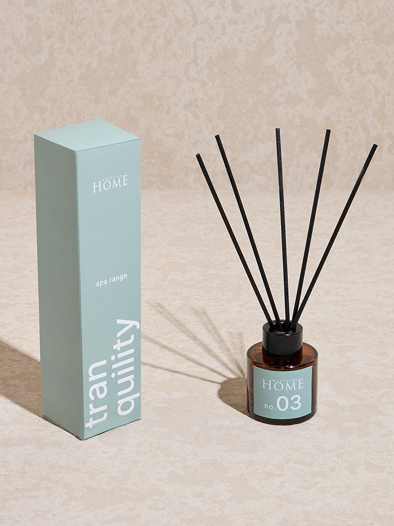 Westside Home Aqua Tranquillity Spa Fragrance Diffuser with Five Reed Sticks