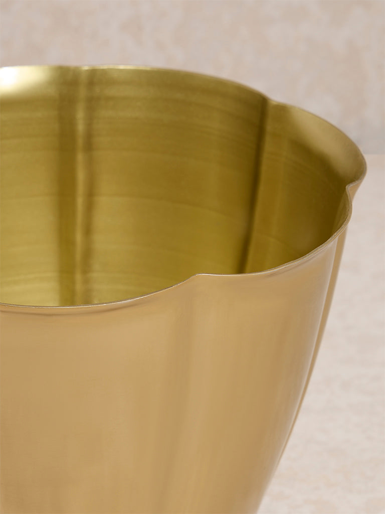 Westside Home Gold Floor Flower Pot