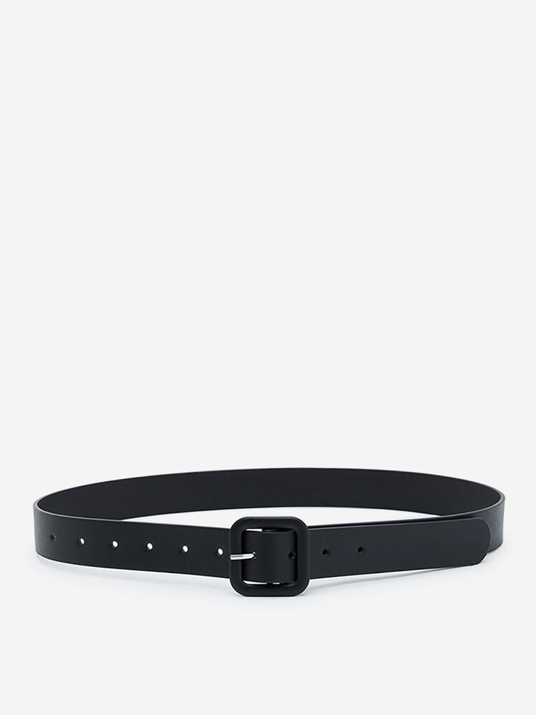 Westside Accessories Black Solid Matte-Finish Belt (Large)