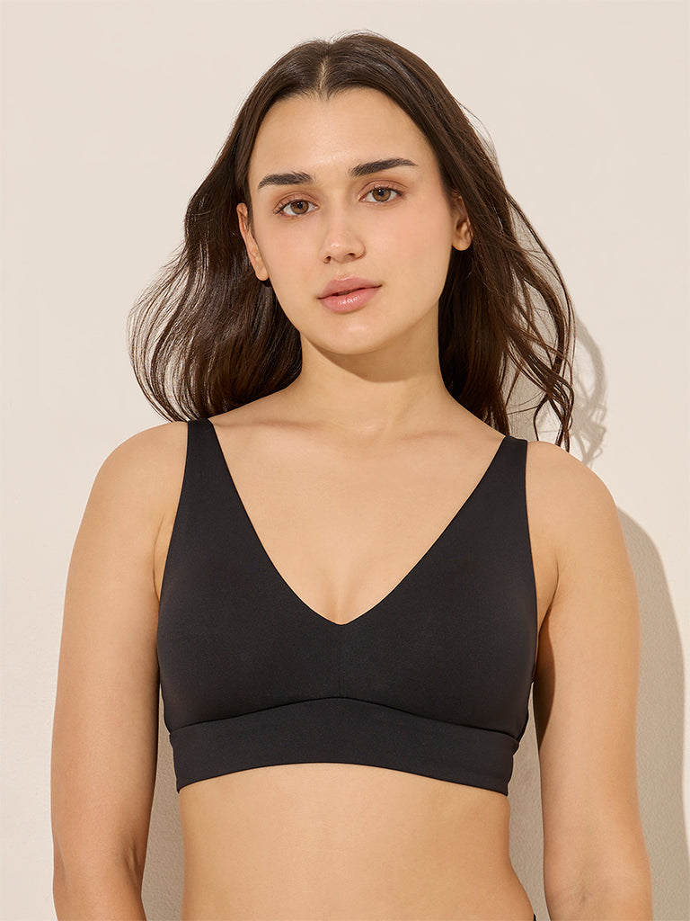 Wunderlove Black Padded Lounge Bra