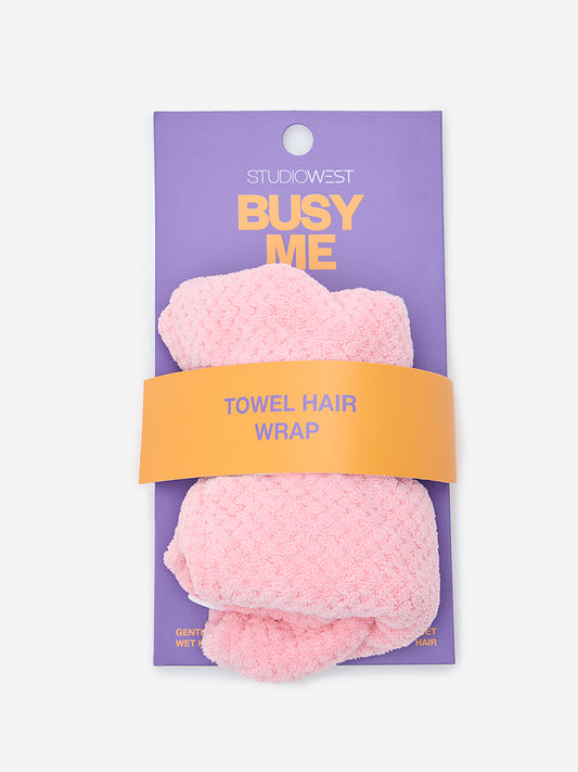 Studiowest Busy Me Pink Towel Hair Wrap