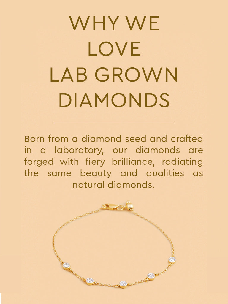 Dazzling Lab Diamond Chain Bracelet