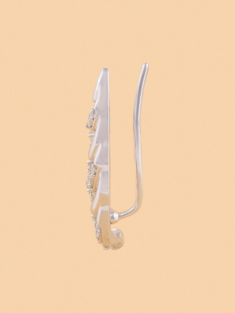 Sleek Lab Diamond Ear Climbers
