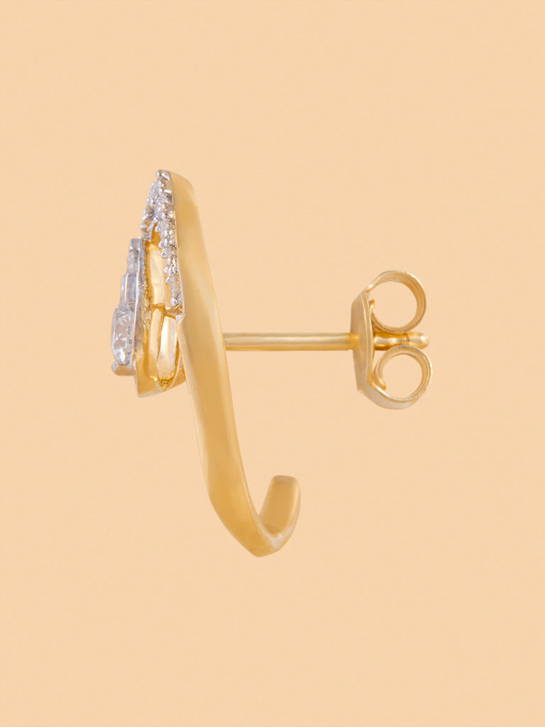 Elegant Teardrop Lab Diamond Earrings