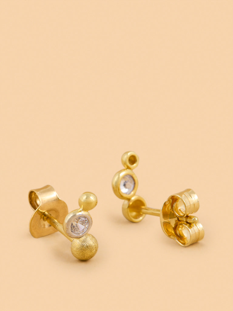 Floating Balls Lab Diamond Earrings