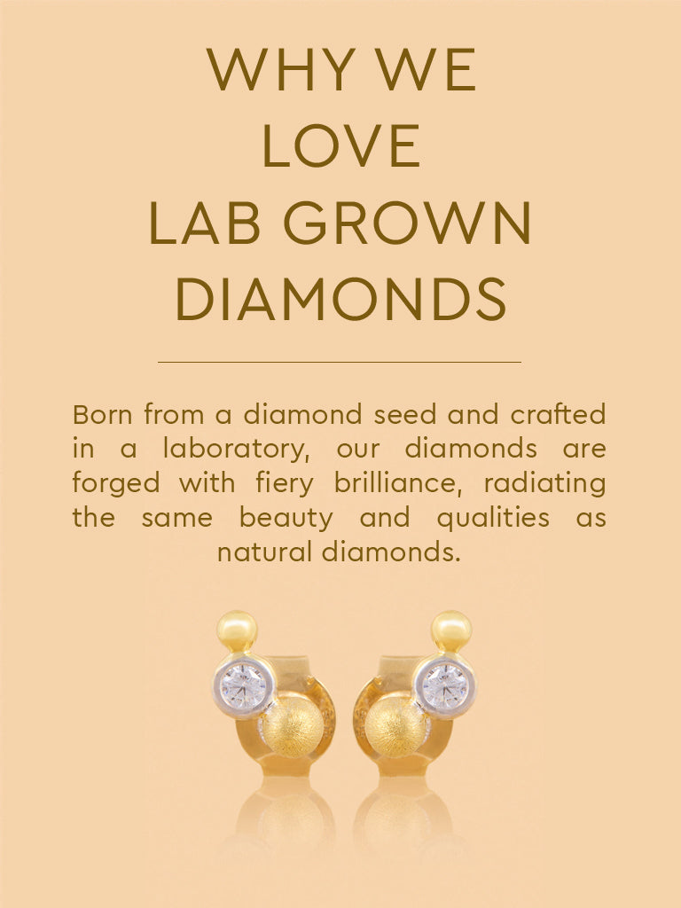 Floating Balls Lab Diamond Earrings