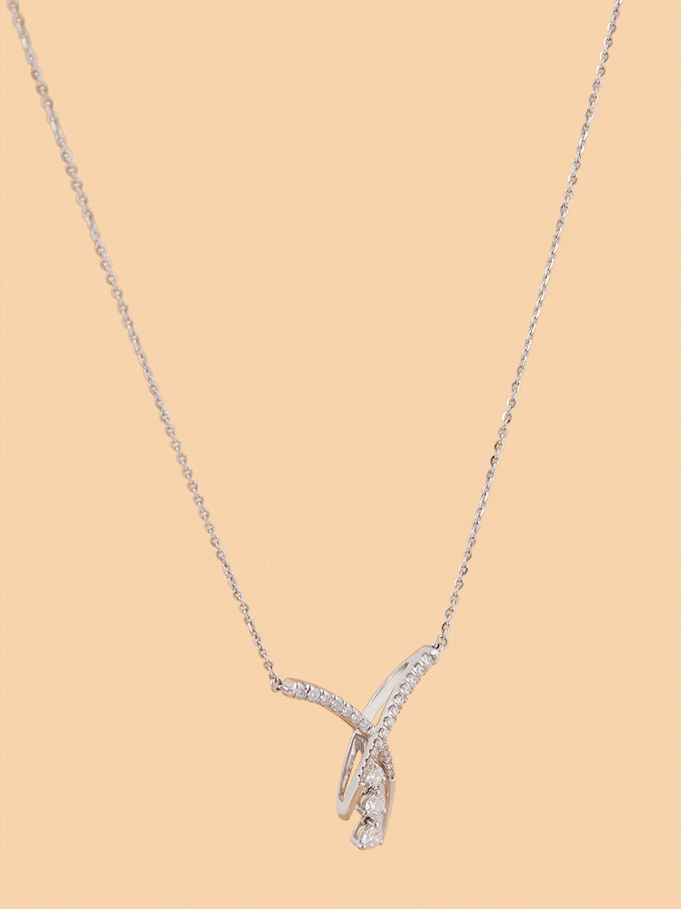 Timeless Lab Diamond Drop Pendant Necklace