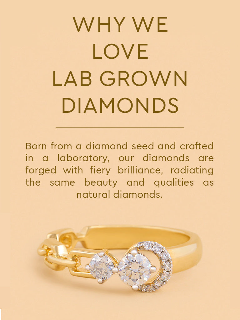 Eternal Circle Chain Lab Diamond Ring