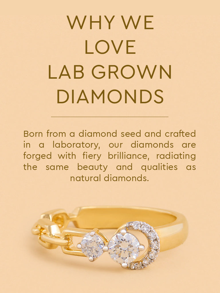 Eternal Circle Chain Lab Diamond Ring