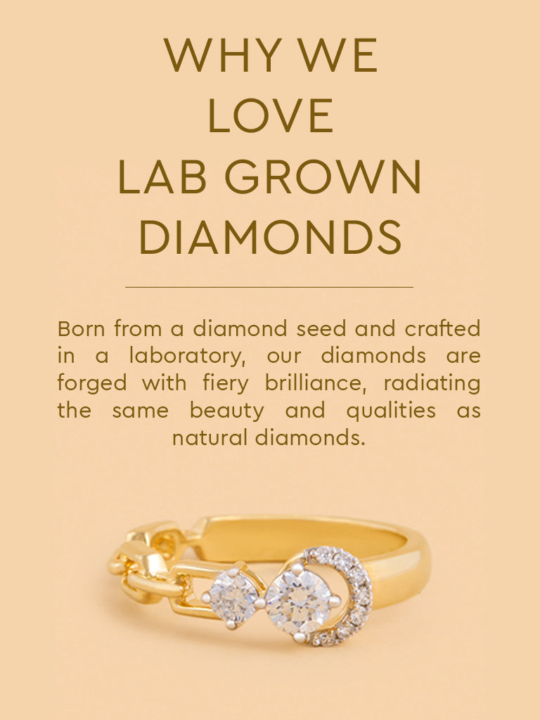 Eternal Circle Chain Lab Diamond Ring