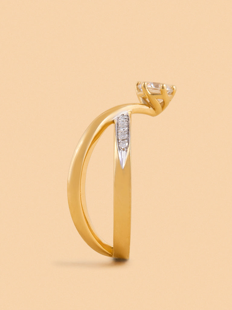 Classic Comet Solitaire Lab Diamond Ring