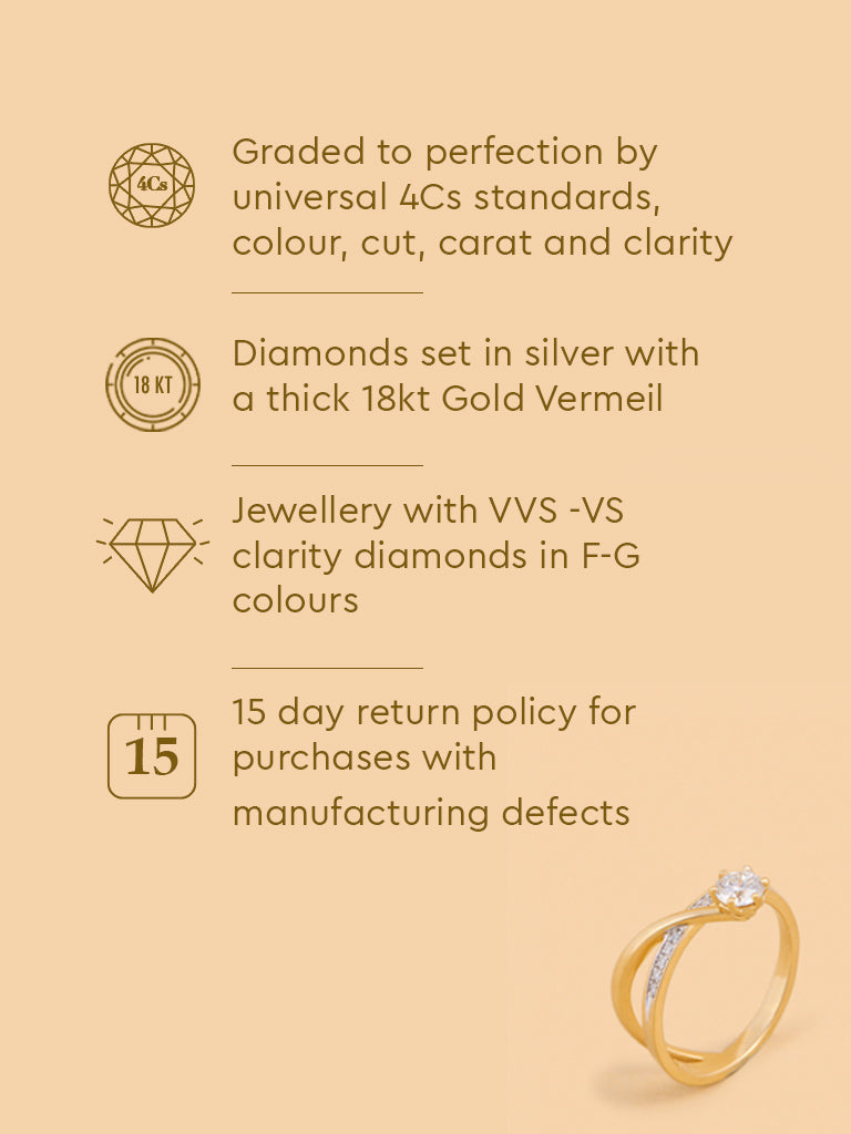 Classic Comet Solitaire Lab Diamond Ring