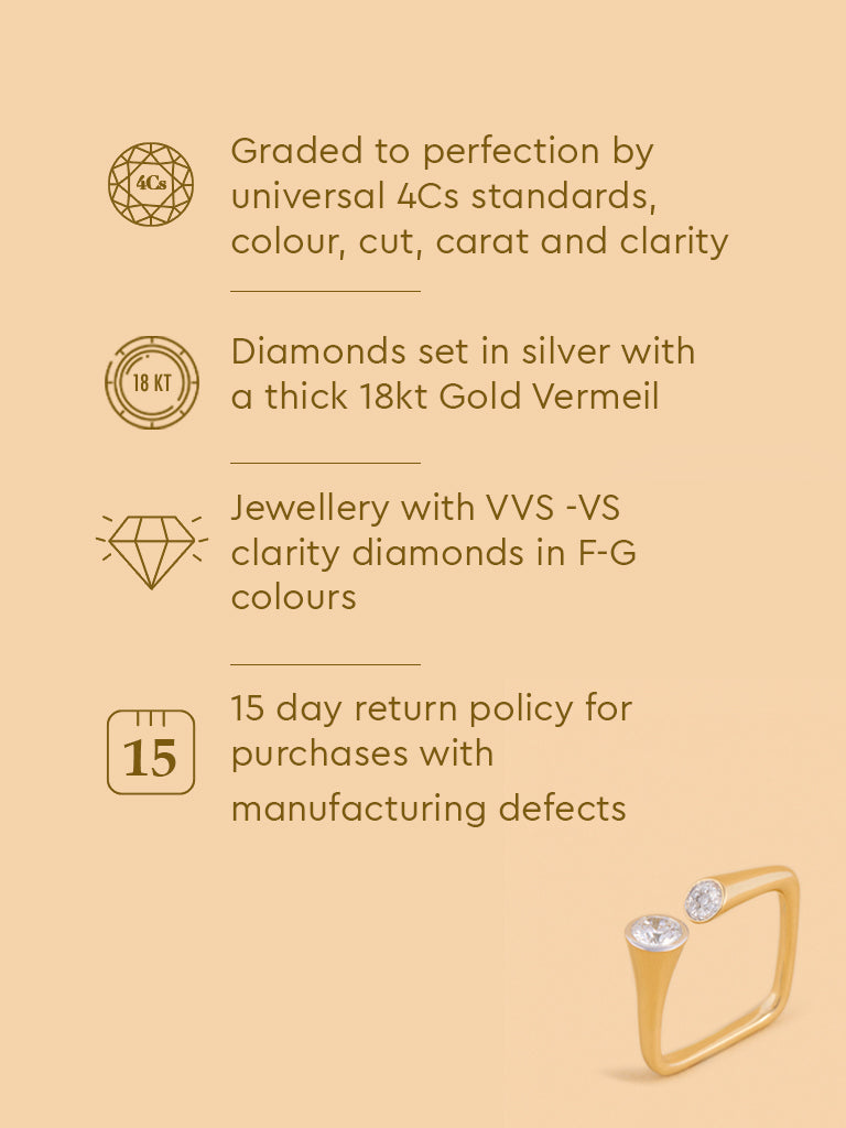 Elegant Twin Lab Diamond Ring