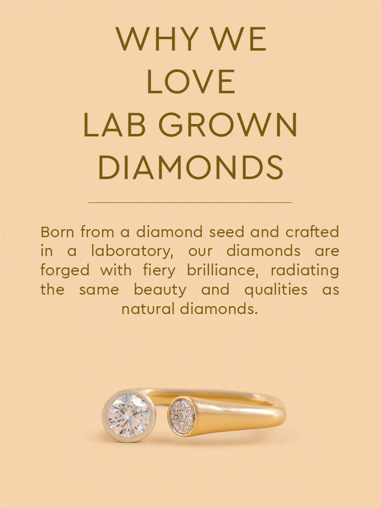Elegant Twin Gold Plated Lab Diamond Ring