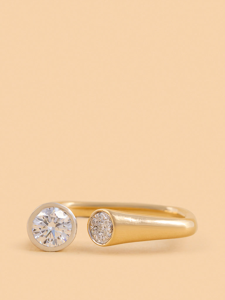 Elegant Twin Lab Diamond Ring