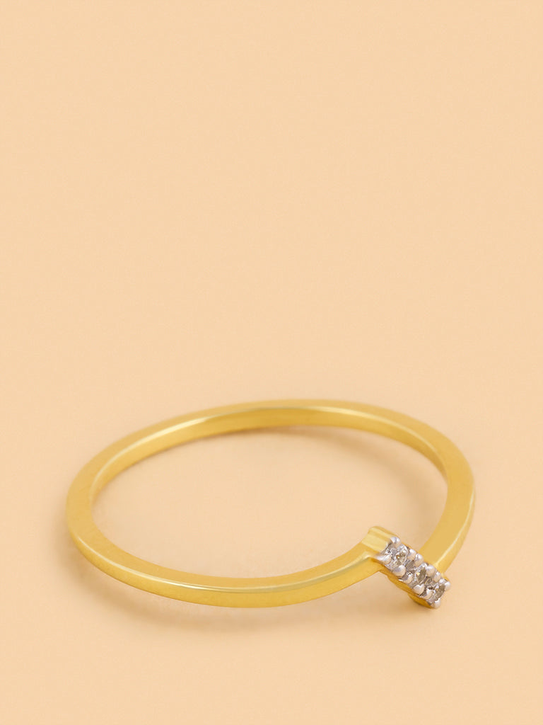 Chic Ring with Cluster Set Lab Diamond