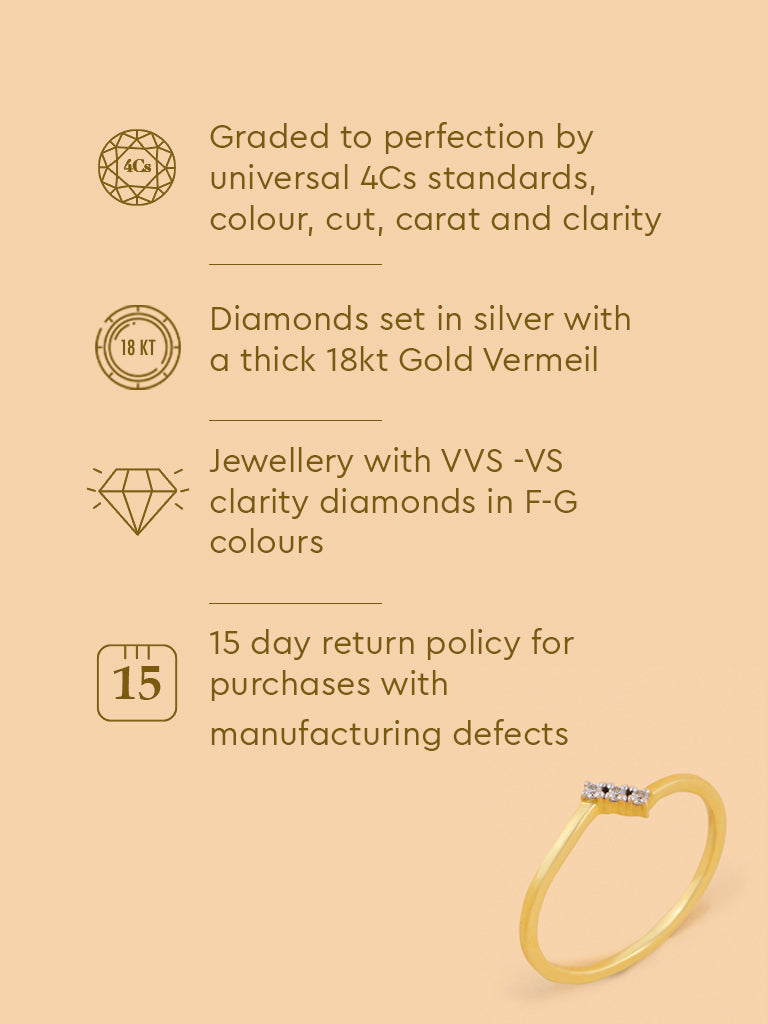 Chic Ring with Cluster Set Lab Diamond