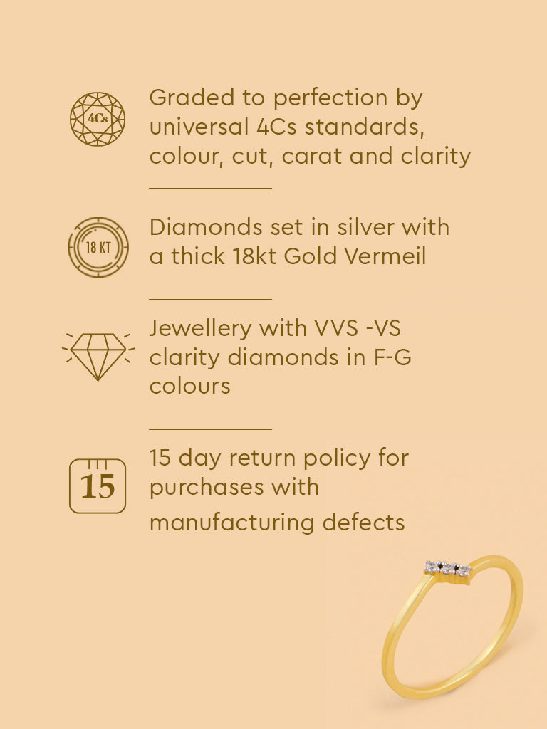 Chic Ring with Cluster Set Lab Diamond