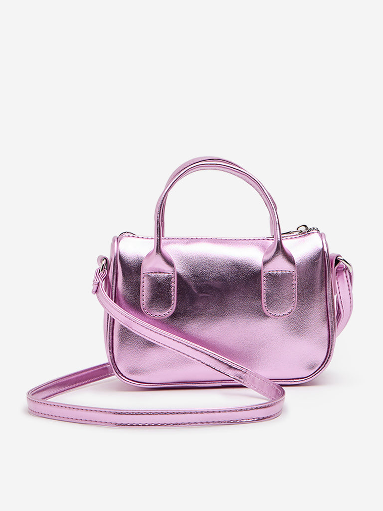 Westside Metallic Pink Sling Bag