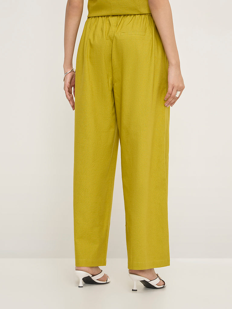 LOV Lime High-Rise Trousers