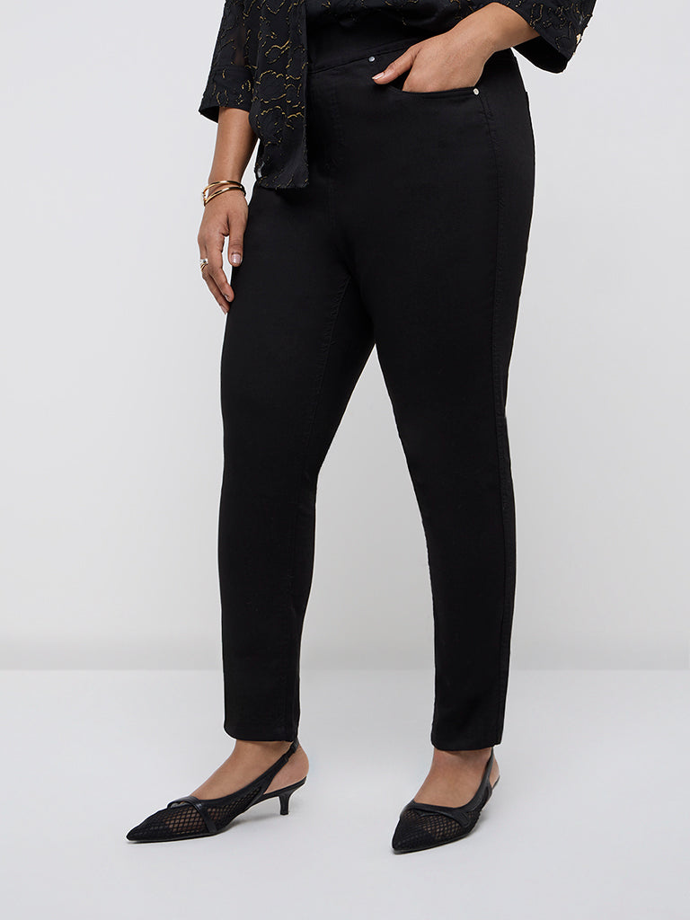 Gia Black High-Rise Jeggings