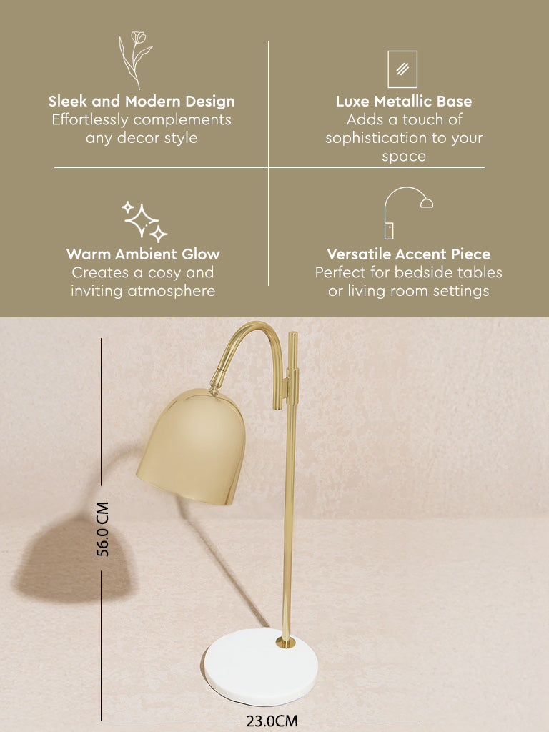 Westside Home Gold Metal Table Lamp