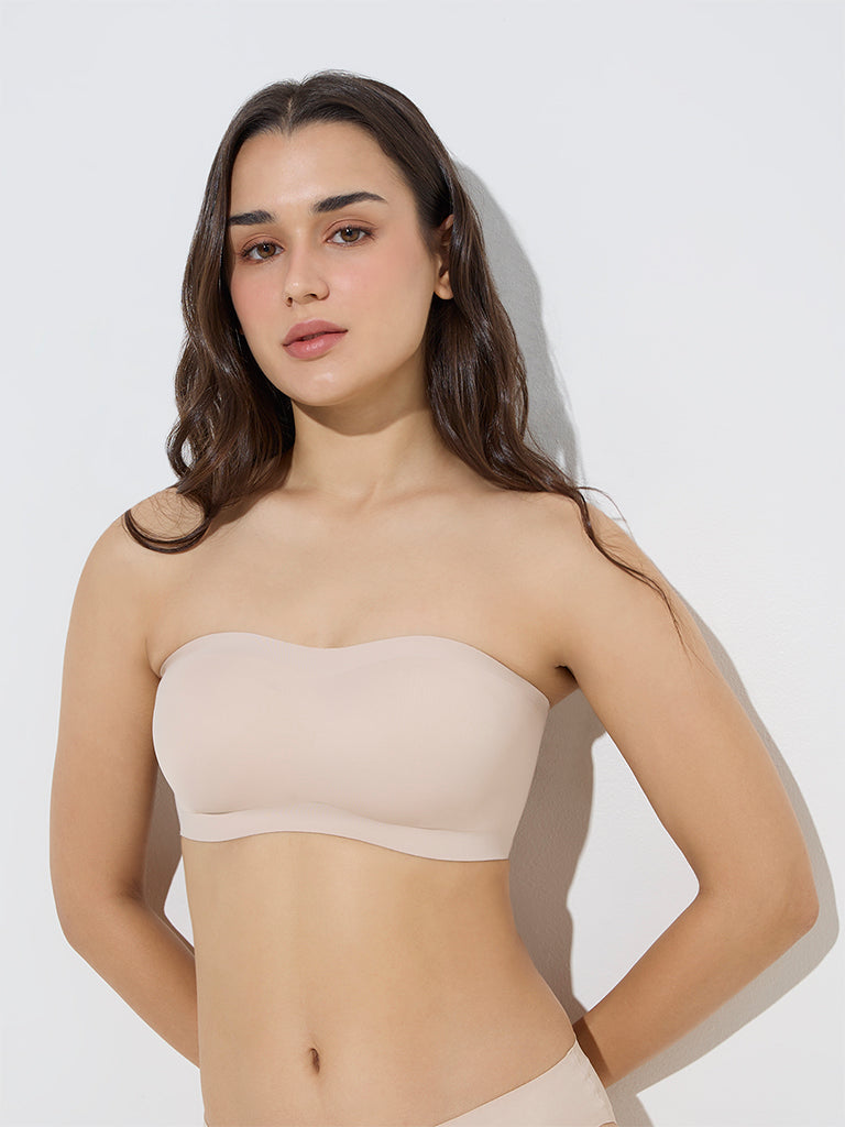 Wunderlove Beige Invisible Strapless Padded Bra