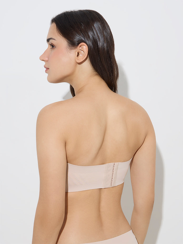 Wunderlove Beige Invisible Strapless Padded Bra