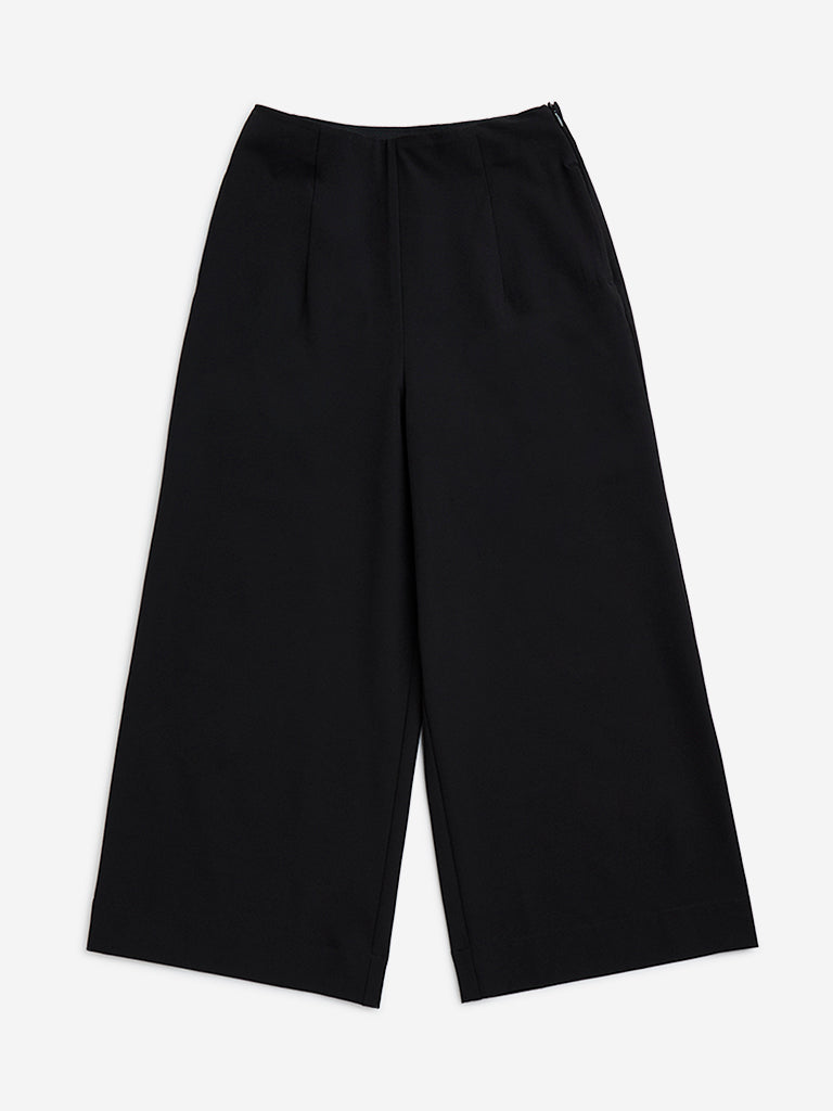 Y&F Kids Black High-Rise Trousers