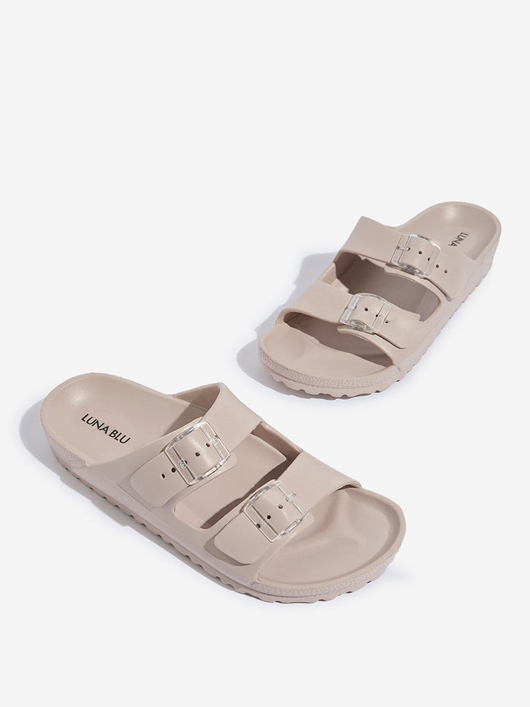 LUNA BLU Dusty Pink Double Band Flip-Flop