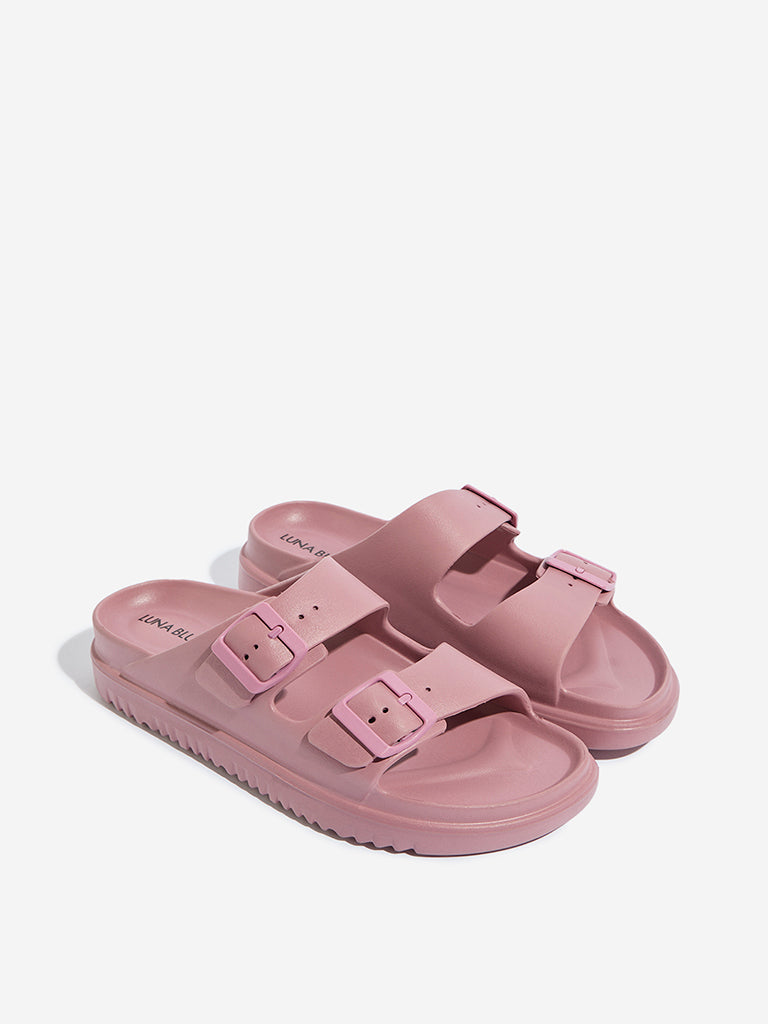 LUNA BLU Pink Double Band Flip-Flop