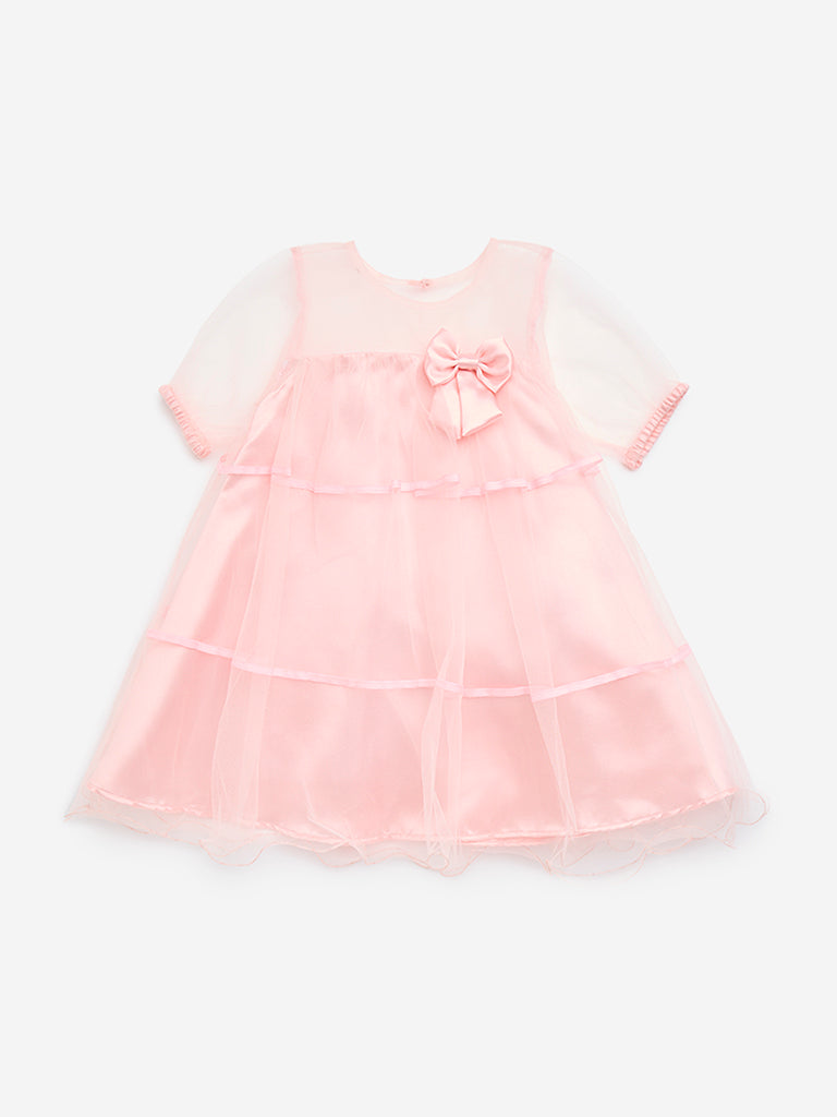 HOP Kids Pink Tiered Party Dress