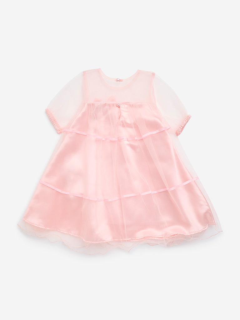 HOP Kids Pink Tiered Party Dress