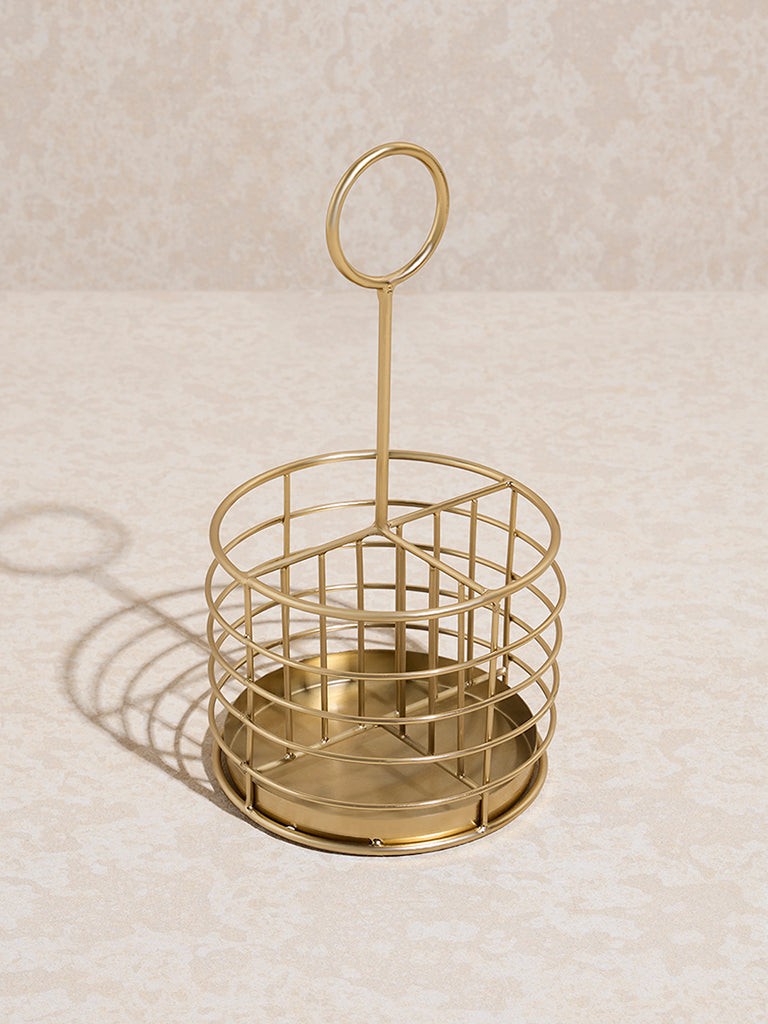 Westside Home Gold Cutlery Caddy