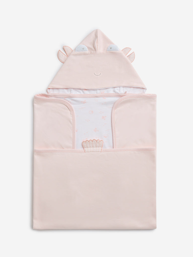 HOP Baby Pink Animal-Themed Cotton Sleeping Bag