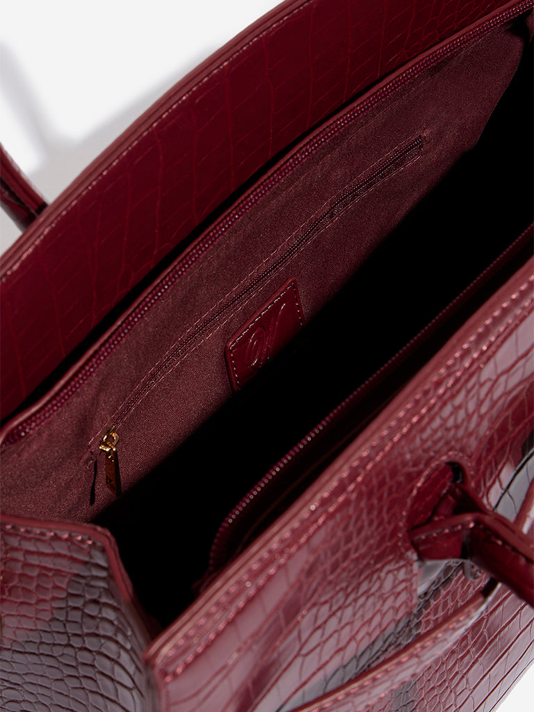 Westside Wine Textured Hand Bag