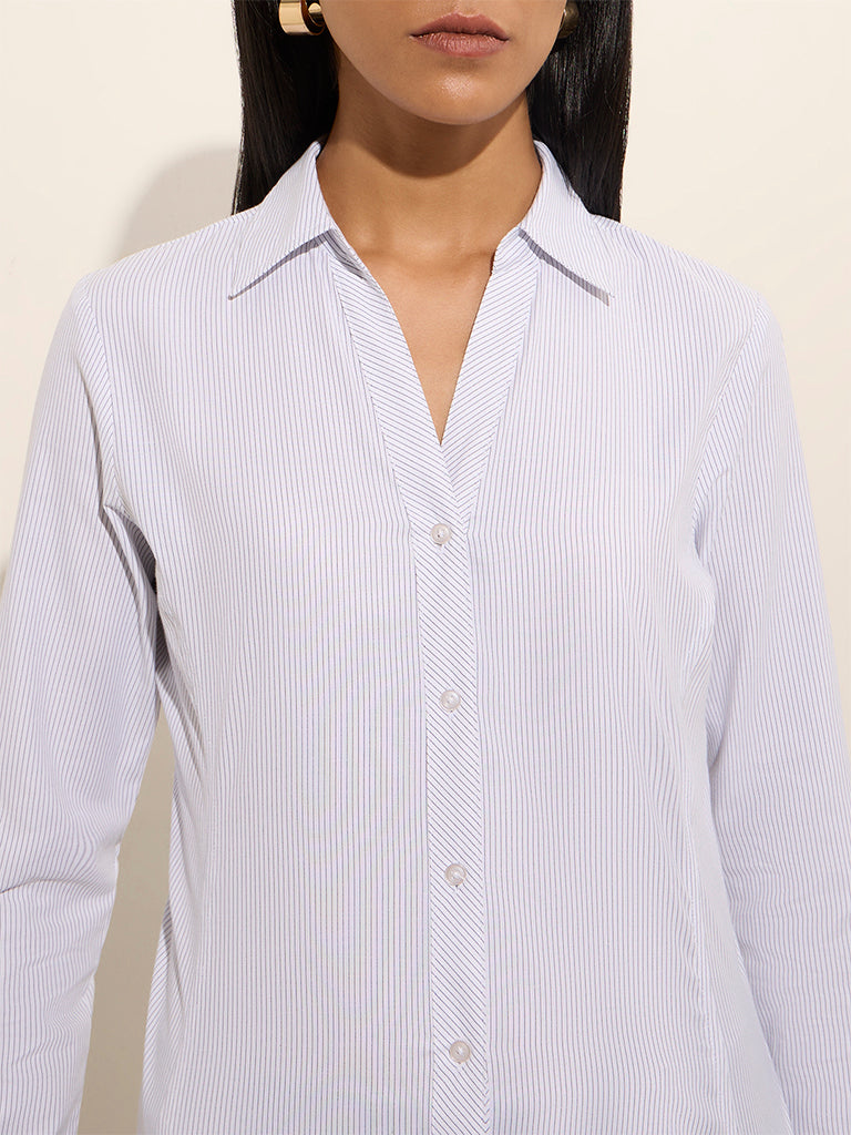 Wardrobe Blue Striped Shirt