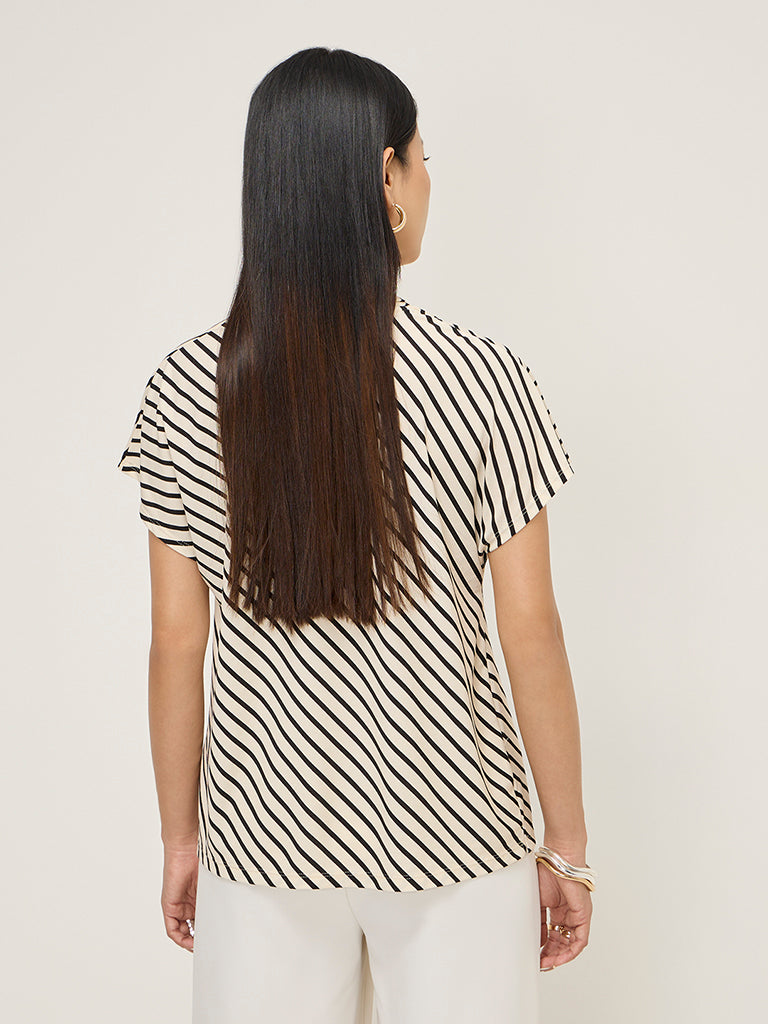 Wardrobe Off-White Striped Top