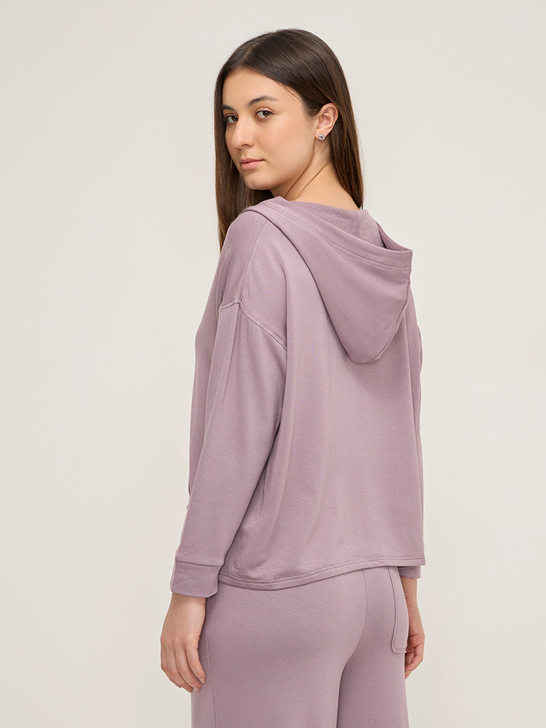 Wunderlove Mauve Hoodie Sweatshirt