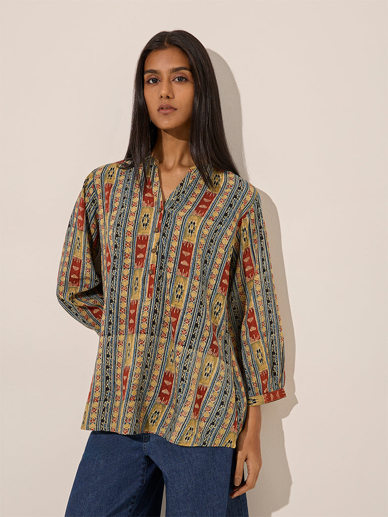 Utsa Multicolour Printed Cotton Kurti