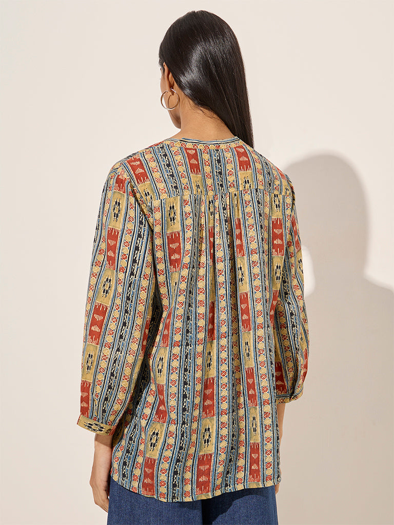 Utsa Multicolour Printed Cotton Kurti