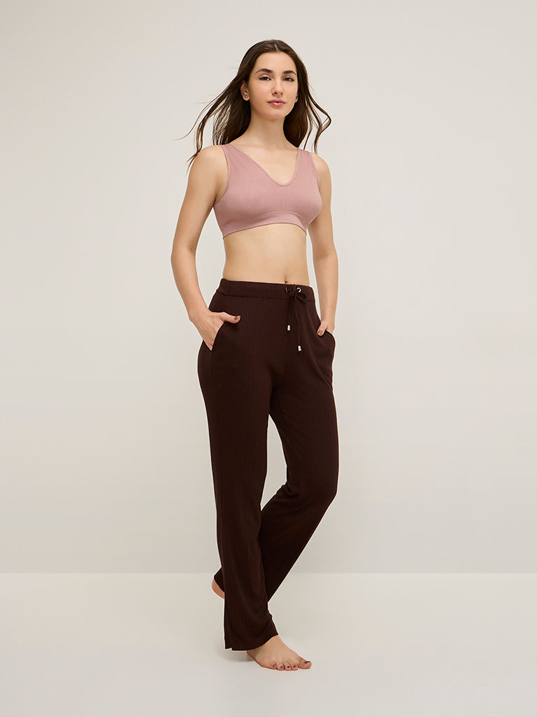 Superstar Mauve Padded Plunge Bra