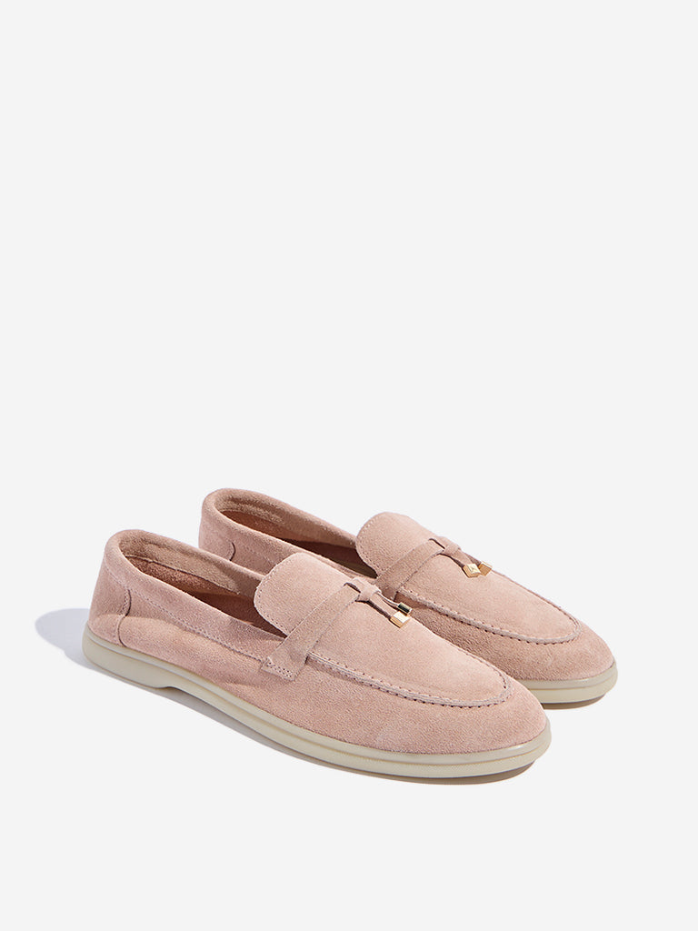 LUNA BLU Dusty Pink Loafers