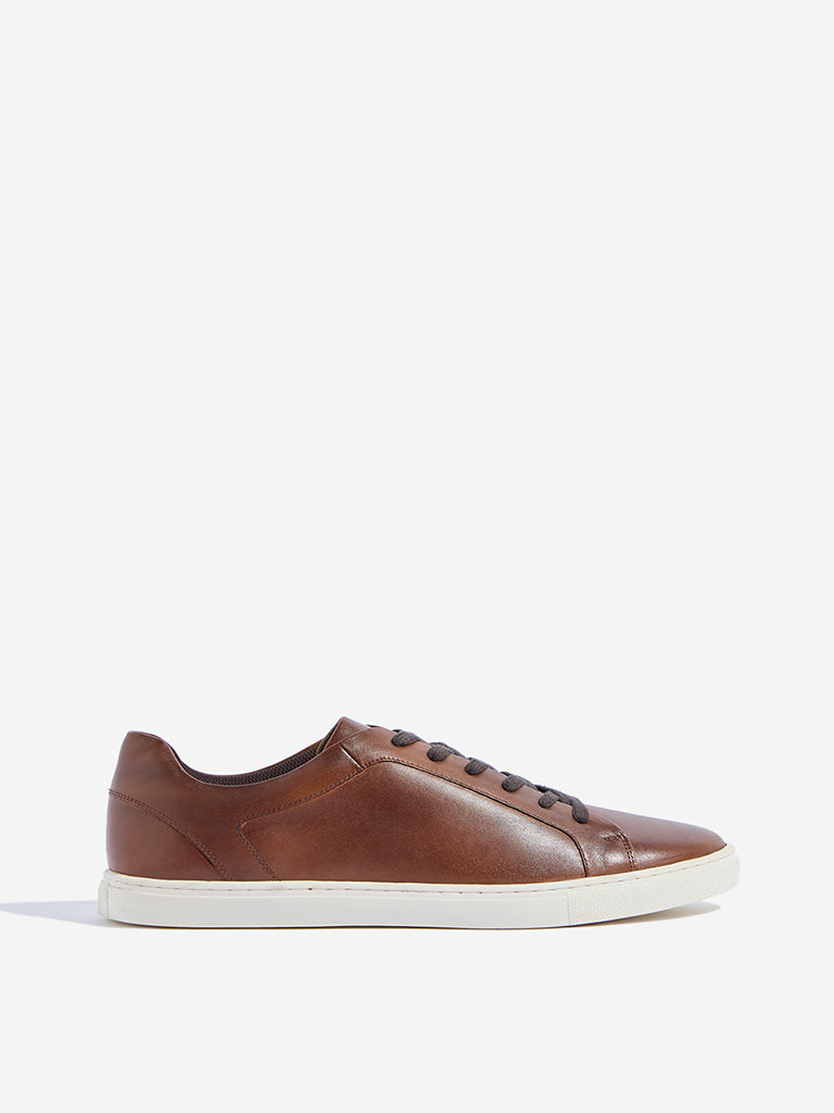 SOLEPLAY Tan Lace-Up Sneakers