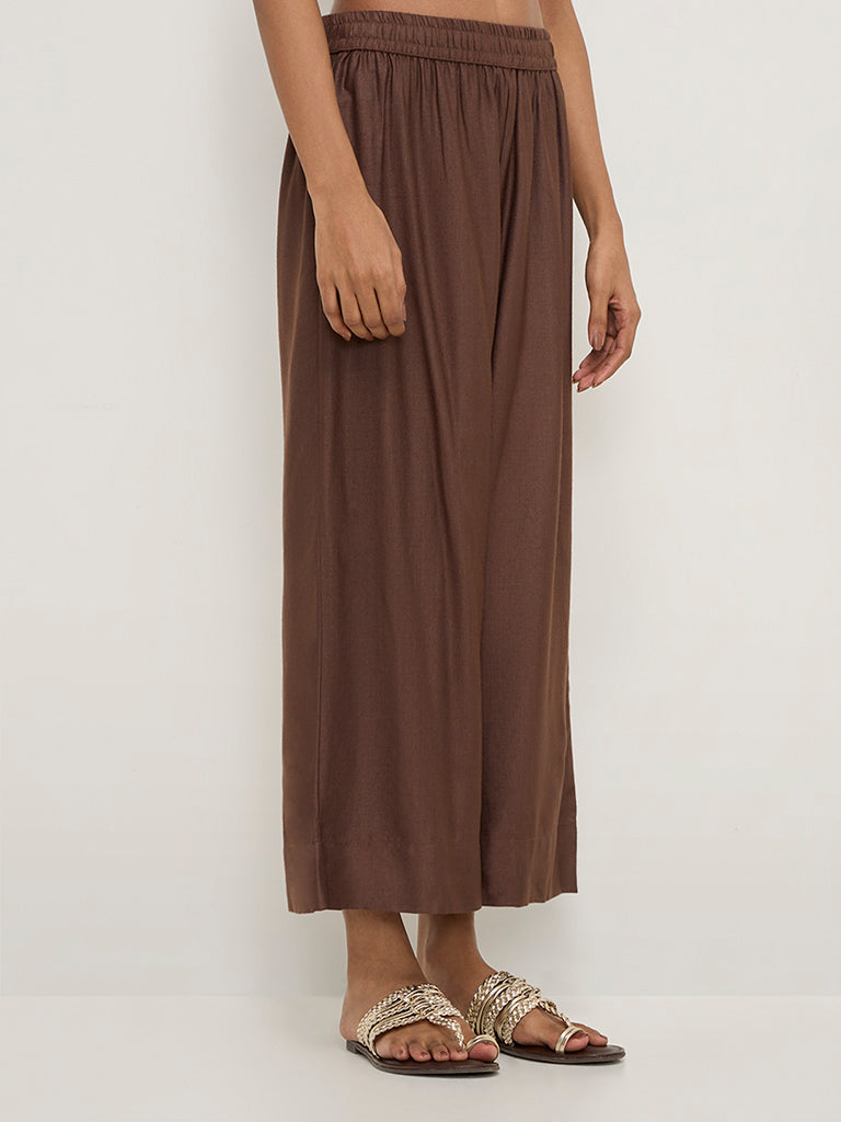 Zuba Brown Ethnic Pants