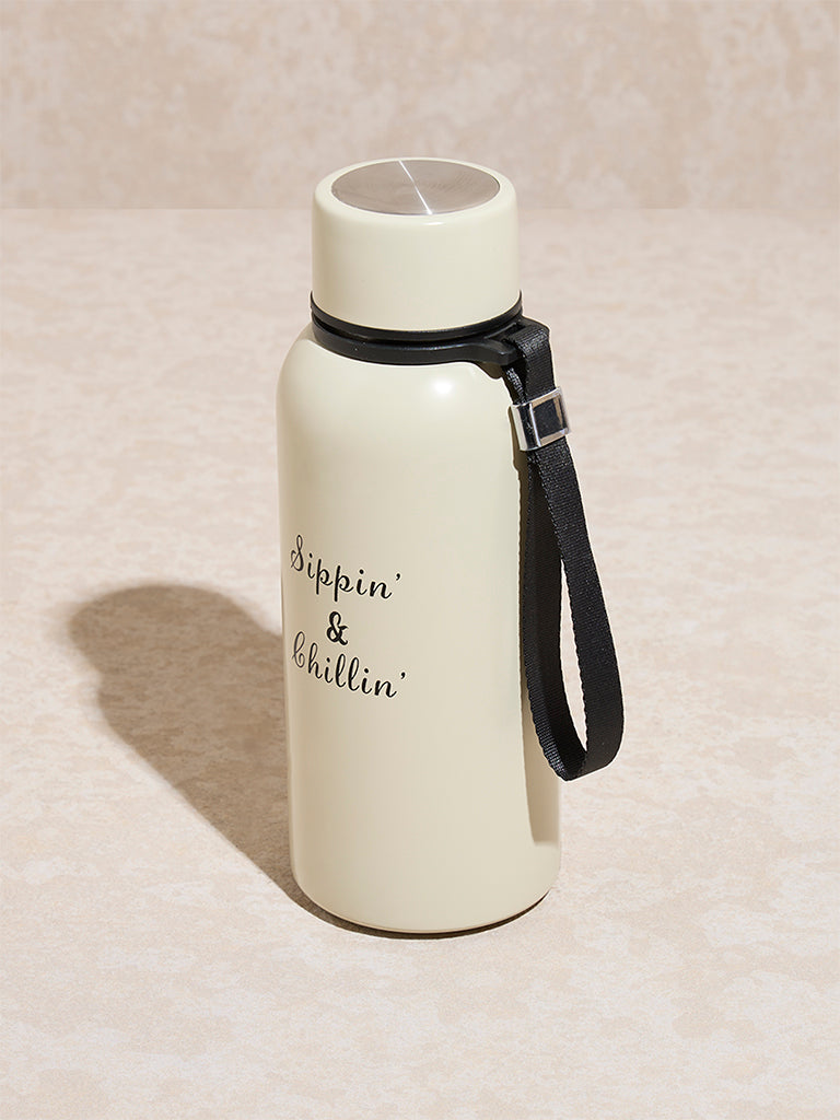 Westside Home Off-White Text Design Bottle