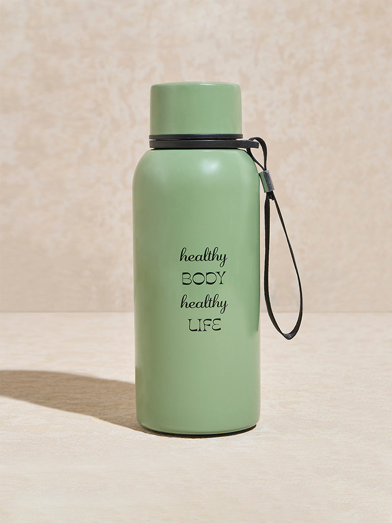 Westside Home Sage Text Design Water Bottle