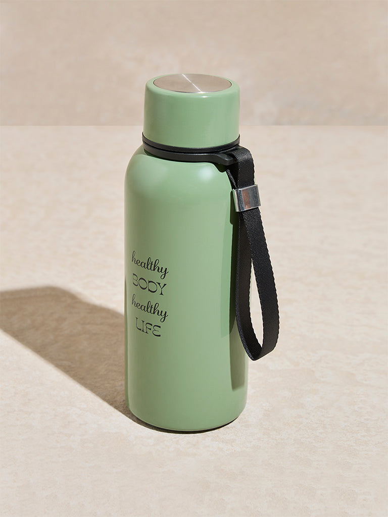 Westside Home Sage Text Design Water Bottle